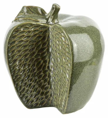 Image de Figurine décorative en céramique Saggio Apple 17 x 9 x 17 cm, verte, 1 pièce