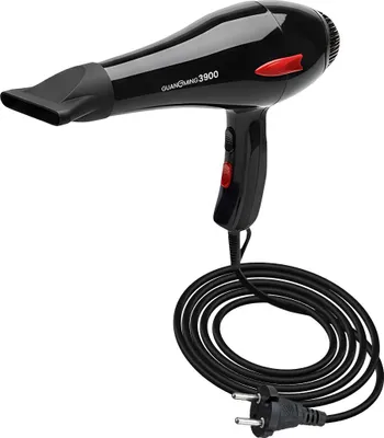 Produktbild von Avizar, Haartrockner 2000W mit Heiß- und Kaltluft, Schwarz / Rot
