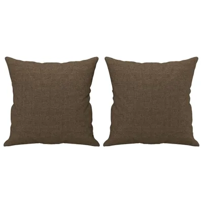 Immagine prodotto di vidaXL Cuscino decorativo 2 pz. Tessuto marrone 40x40 cm