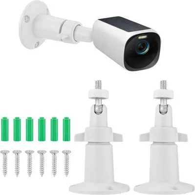Immagine prodotto di Supporto per 2 telecamere di sicurezza - Supporto da parete regolabile per telecamere - Compatibile con Arlo, Eufy Solocam S220/C210, Eufycam 2C/2C Pro, 3/S330, 3C/S300