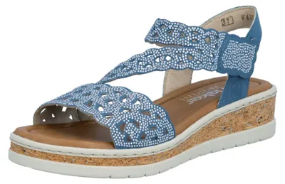 Produktbild von Rieker Sandalen Damen 32313933343732 Blau 43 EU