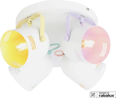 Image de Rabalux 7014 Spots lampes Minuet E14 4x MAX 40 métal blanc