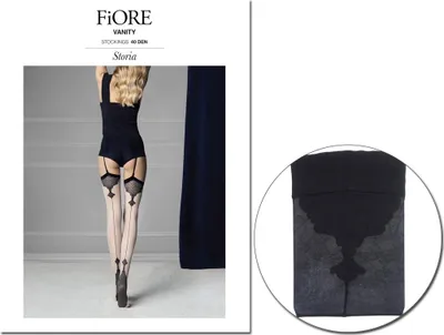 Produktbild von Fiore Vanity 40 Den Nahtstrümpfe 3 Black