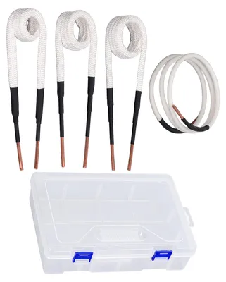 Image de Lot de 4 bobines de chauffage à induction avec noyau en laiton de 3,0 mm, kit de bobines de chauffage électriques pour retirer les écrous et les vis