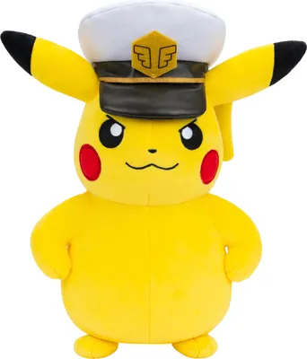 Immagine prodotto di JAZWARES Pokémon Capitano Pikachu, peluche da 20 cm Altro