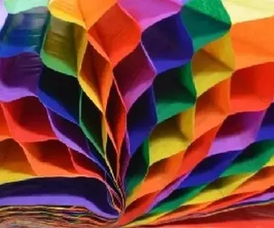 Produktbild von Räumliches Seidenpapier Regenbogen 23x33cm
