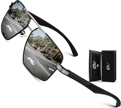 Produktbild von CGID Sonnenbrille Herren Pilotenbrille Polarisiert Al-Mg Modischer Platz UV400 Schutz CAT3 Angeln