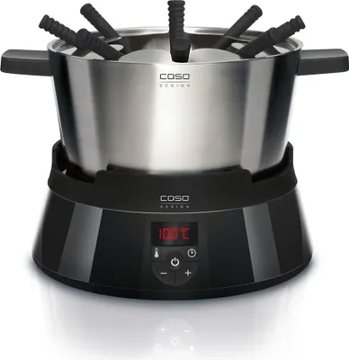 Image de CASO Fondue à induction et plaque de cuisson de table pour 8 personnes, noir