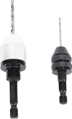 Zdjęcie produktu dla 2 sztuki wiertarek bezkluczykowych - uchwyty z 10 sztukami - bity 1/4 cala z trzpieniem sześciokątnym - uchwyt szybkiej wymiany - adapter wkrętaka przedłużającego do udaru
