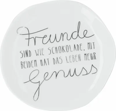 Produktbild von Mix & Match Teller klein "Freunde sind wie Schokolade"