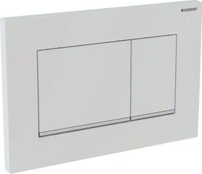 Produktbild von Geberit Betätigungsplatte Sigma30 für 2-Mengen schwarz matt lackiert beschichtet, 115.883.16.1