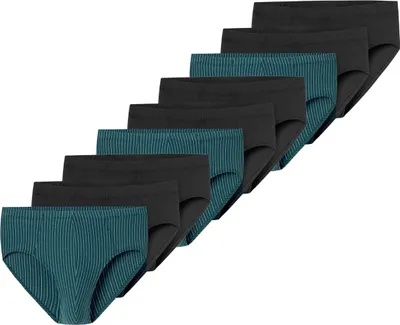 Produktbild von Schiesser 9er Pack 95/5 Essentials - Organic Baumwolle Mini Slip / Unterhose Mit softem, tonalem Komfortbund, Extra bequemer Beinausschnitt, In perfekt sitzender, elastischer Single-Jersey-Qualität