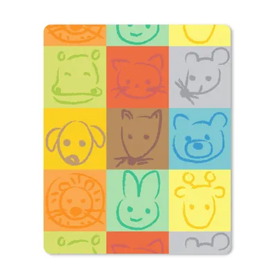 Produktbild von MuchoWow® Mauspad Mousepad Tiere - Muster - Kinder - Regenbogen 30x40 cm - Mousepads - Maus Mat - Pad - Mausunterlage - Mausmatten