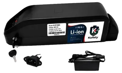 Produktbild von Ebike-Batteriepack, 30000mAh Kapazität, Lithium-Ionen-Technologie, 48v-3Pstecker-Batterie