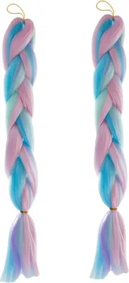 Produktbild von Soulima Kanekalon-Zöpfe Ombre rosa-blau, 2 Stück