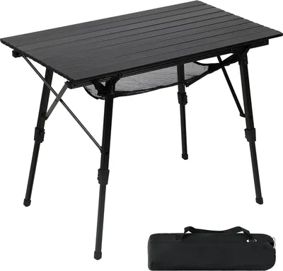 Produktbild von Zusammenklappbarer Campingtisch - Verstellbare Beine, Leicht und Kompakt für Outdoor-Aktivitäten
