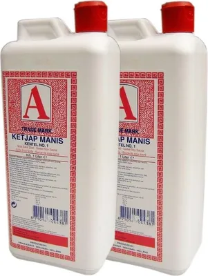 Produktbild von [ 2x 1 Liter ]  A TRADE MARK Ketjap Manis Kentel NO.1 süße Sojasauce / Kanister