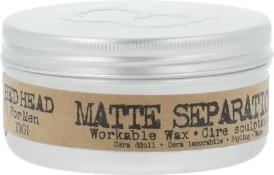 Productafbeelding van TIGI Bed Head Matte Separation, een werkzame wax voor styling, 85 gram