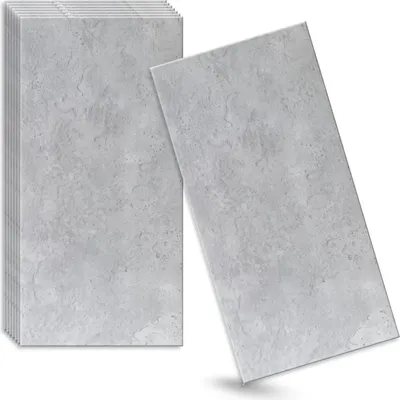 Produktbild von Verdico | 3D Wandpaneele Polystyrol - Grau - 100x50 Cm - 10 Stück - Architektonischer Beton - 5 m2 - Deckenpaneele