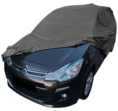 Image de Housse de voiture extérieure adaptée à Citroen C3 II Noir Imperméable et