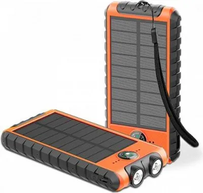 Immagine prodotto di BigBen Connected, Powerbank solare da 10000mAh 2x USB-A + USB-C + torcia + cinturino da polso + bussola, nero