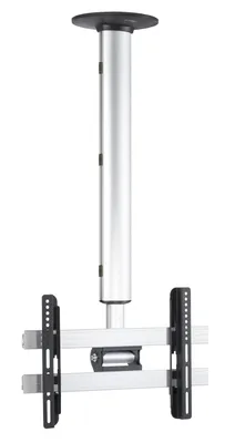Produktbild von VCM Universal TV Deckenhalterung | 26-40 Zoll bis 55 kg | bis VESA bis 400x300 | höhverstelbar 74-130 cm | TV Halterung 360 Grad schwenkbar drehbar und 15 Grad neigbar | Fernseher Halter - CM3