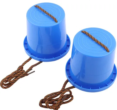 Immagine prodotto di 1 paio di scarpe con trampoli per bambini, giocattolo interattivo per allenare l'equilibrio e la coordinazione, blu