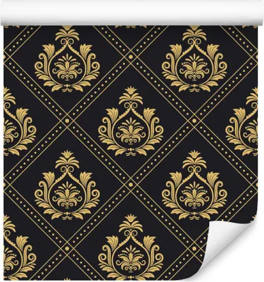 Zdjęcie produktu dla Tapeta Do Salonu Dostojne ORNAMENTY Dekoracja nowoczesna z modnym efektem 3D