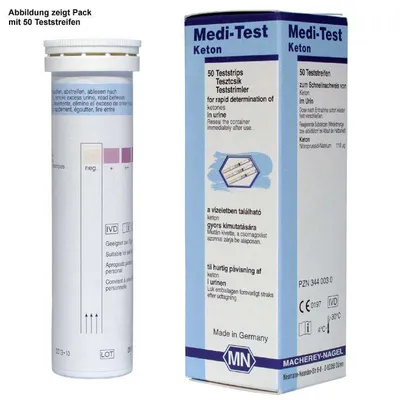Produktbild von Medi-Test Keton Teststäbchen, 50 St TTR
