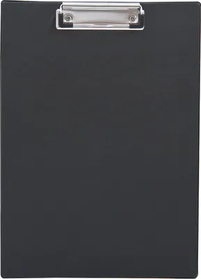 Produktbild von Klemmbrett 23,6x32,1cm Klemme silber Polypropylen schwarz