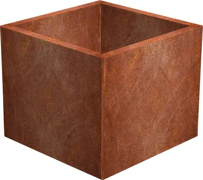 Obrázek produktu pro CORGARDEN Cube Zahradní květináč 60 x 60 x 50 cm, corten CORGARDEN 1001