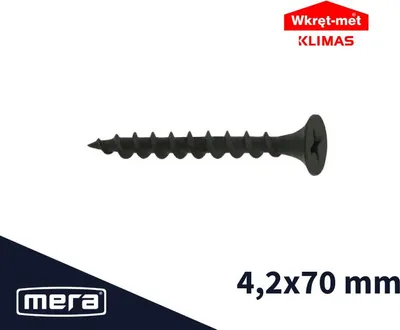 Zdjęcie produktu dla Wkręt-met do płyt gipsowo-kartonowych do drewna 4,2 x 70 (250 sztuk)