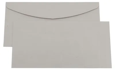 Produktbild von Kaenguruh DL Briefumschlag, nassklebend, Recycling grau 80g, m.Umweltengel