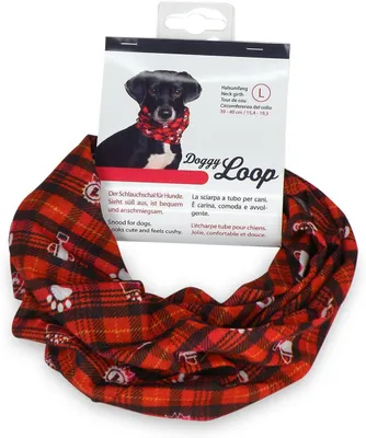 Imagen del producto de Bufanda para perros, de poliéster elástico, con un contorno de cuello de 24-34 cm, ideal para perros