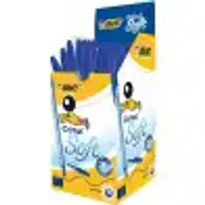 Image de BIC Cristal Soft Bleu Stylo à bille Stick Medium 50 pcs(s)