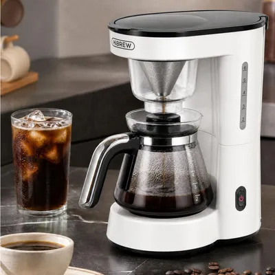 3-in-1 Kaffee- und Teezubereiter, 750 ml, Edelstahlfilter