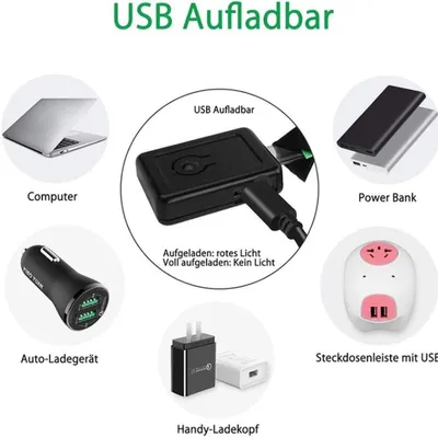 LED-Armband wiederaufladbar reflektierendes Licht sicher Kinder Nacht Laufen Radfahren Hund ausführen 4 Stück