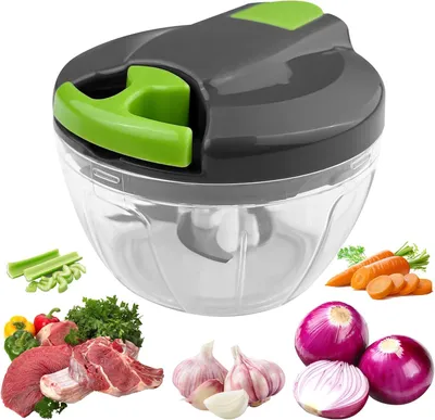 Produktbild von Gemüsehacker manuell, 3 Edelstahlmesser, 520 ml, für die Küche