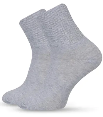 Imagen del producto de Calcetines para hombre, modelo Milena, de algodón médico, color gris, cómodos, talla 37-41