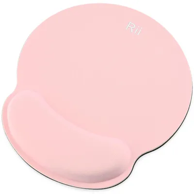 Produktbild von Mauspad mit Handgelenkauflage – Gel-Handgelenkauflage – Rutschfeste PolyurethanBasis – Rosa