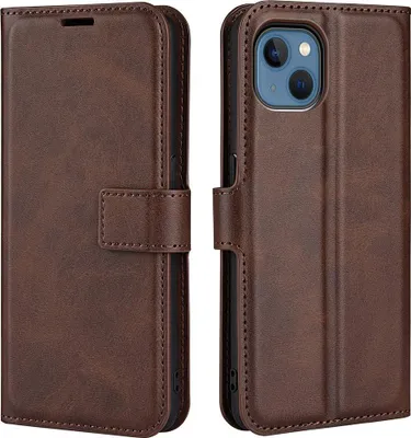 Produktbild von iPhone 14 Plus Hülle - Coverup Deluxe Klapphülle - Dunkelbraun