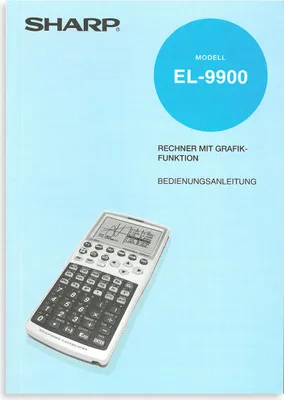 Produktbild von Anleitung Sharp EL-9900G (deutsch, 272 Seiten)