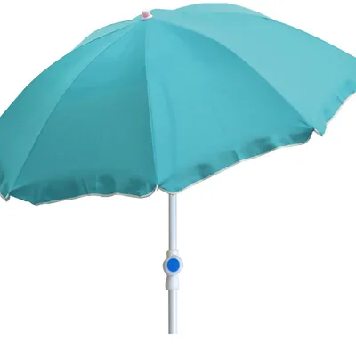 Produktbild von Sonnenschirm rund Ø2m Strandschirm Polyester knickbar UV Schutz
