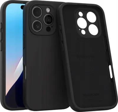 Zdjęcie produktu dla Silikonowe etui magnetyczne z MagSafe SPACECASE Silicone Mag do iPhone 16 Pro Czarny