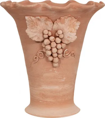 Produktbild von Topf terracotta 45x41x41 cm, Vase aus ton, Vasen deko