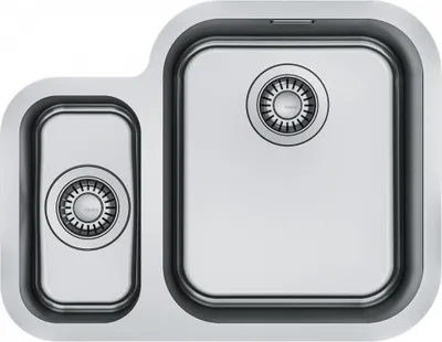 Obrázok produktu pre Franke Smart SRX 160 SBL, Vmontovaný drez, Obdĺžnikový, Nerezová oceľ, Nerezová oceľ, 2 misky/misiek, Obdĺžnikový
