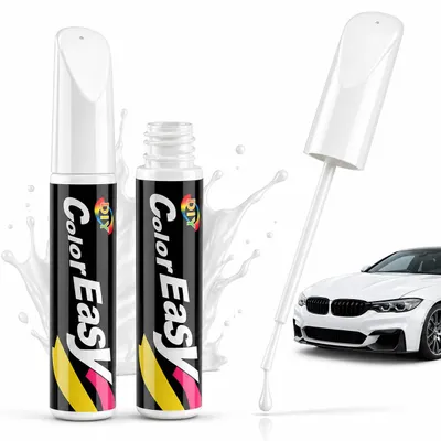 Produktbild von 2x Auto Stift Weiss – Kratzer Reparatur Stift für kleine Schäden, Auto Kratzer Reparatur Stift, Lack Reparaturstift, H0750