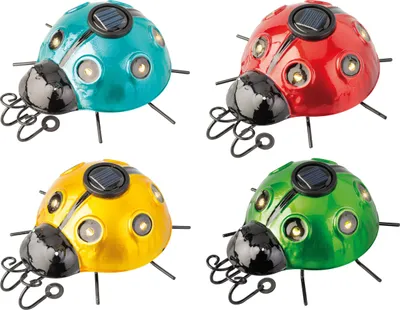 Immagine prodotto di Lampada Solare A Forma Di Coccinella 14,5X13X5Cm Modelli Assortiti