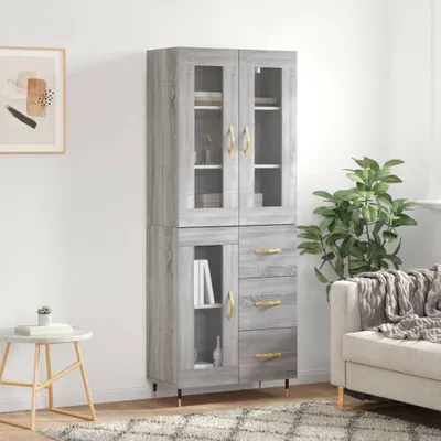 Zdjęcie produktu dla vidaXL Deska barowa szara sonoma 69,5x34x180 cm Materiał drewnopochodny