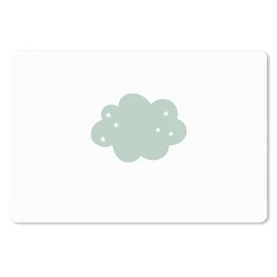 Produktbild von MuchoWow® Mauspad Mousepad Wolke - Mädchen - Jungen - Sterne - Pastell - Kind 27x18 cm - Mousepads - Maus Mat - Pad - Mausunterlage - Büroartikel - Desk Matten
